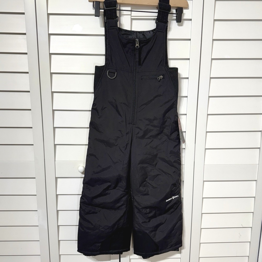 Outdoor Gear Toddler Snow Bib Size 4 Black Insulated Ski Snow Pants Kids NWT